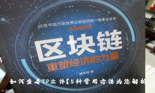 如何查看TP文件？5种常用方法为您解析